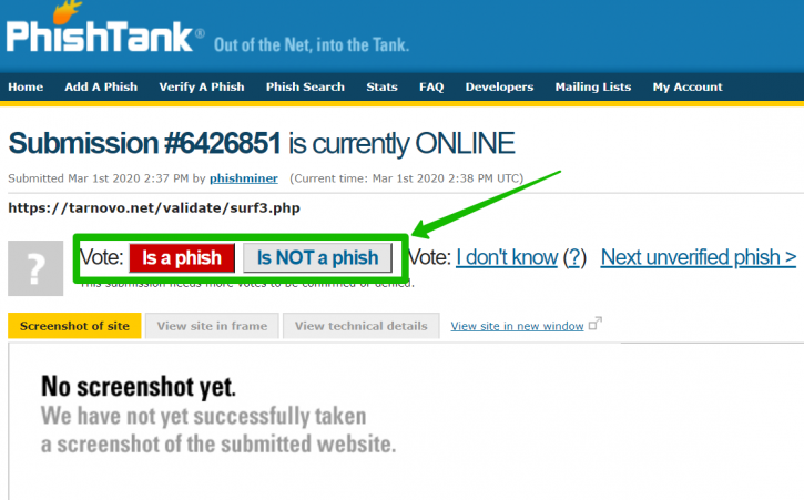 PhishTank обзор