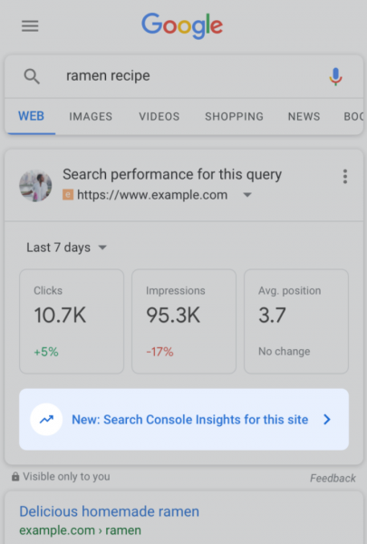 Search Console Insights