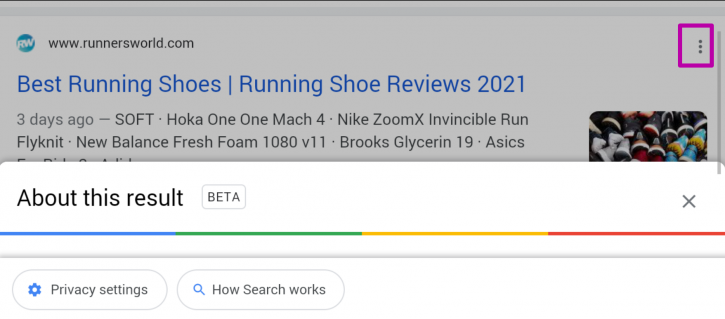 About this result