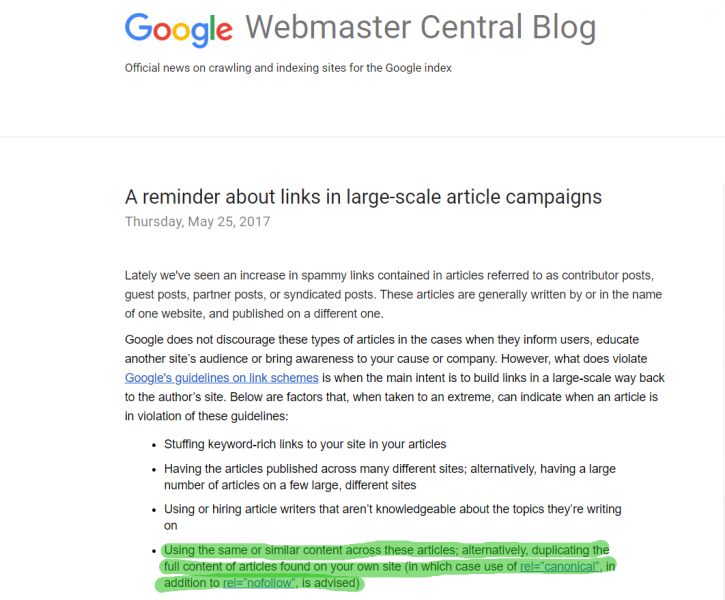 Google Webspam Team