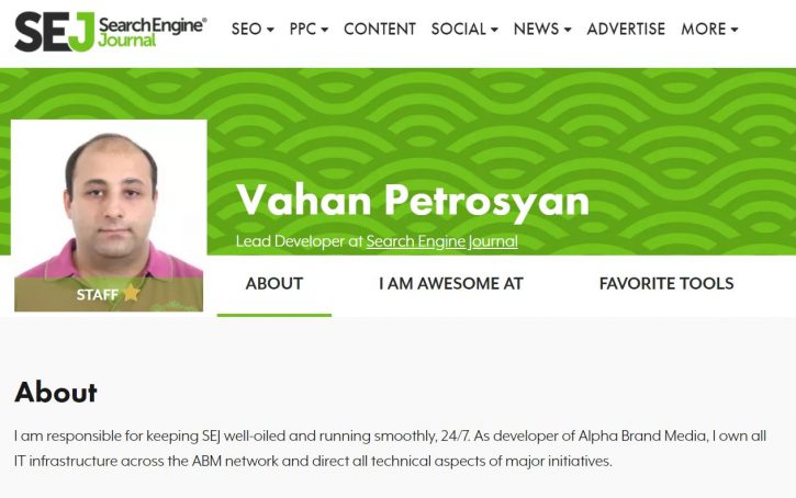 Search Engine Journal Ваган Петросян