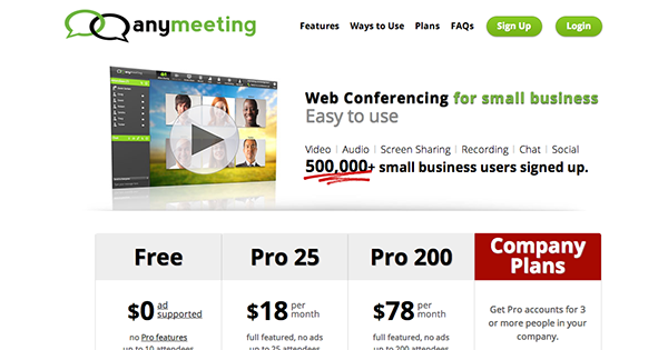 AnyMeeting успешный вебинар