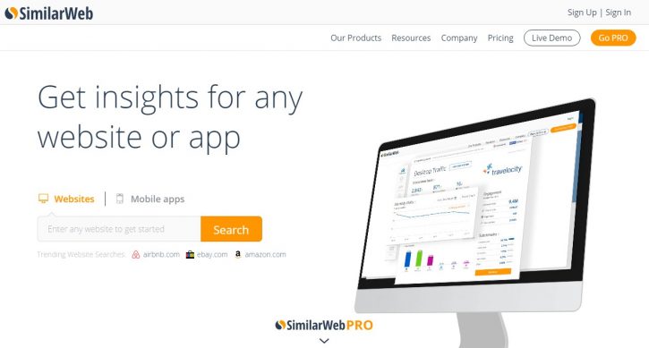 Сервис веб-аналитики SimilarWeb