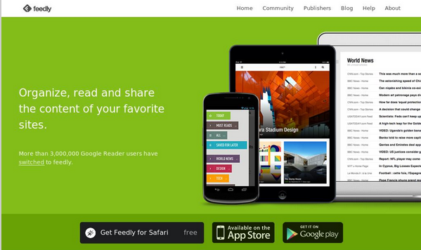 feedly - альтернатива гугл ридеру