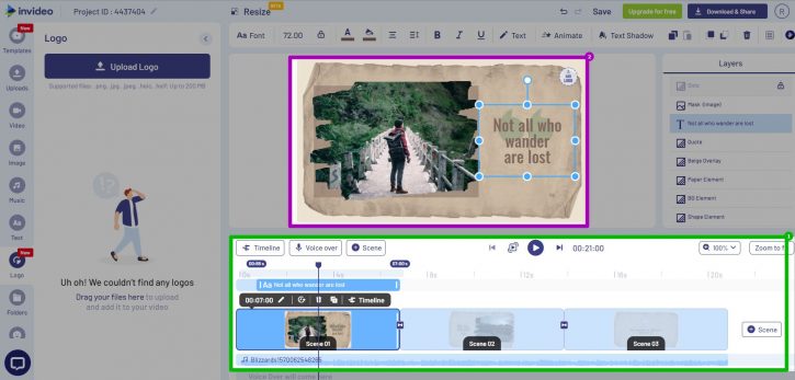 Invideo редактор